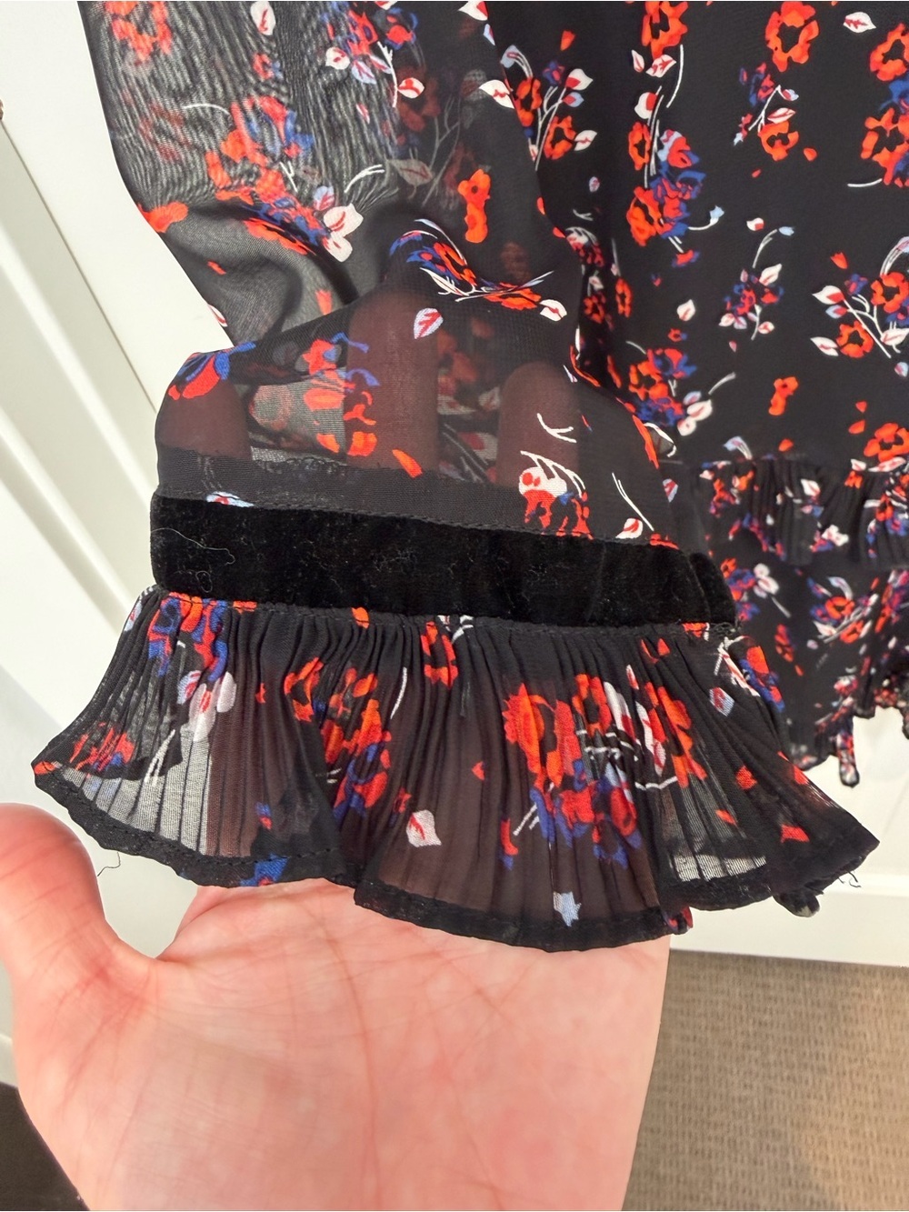 Lulus Long-Sleeve Ruffle Mini Dress - Medium - Picture 13 of 16